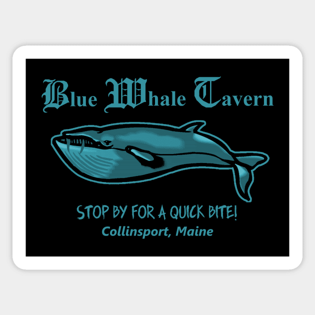 Dark Shadows Blue Whale Tavern Sticker by Bigfinz